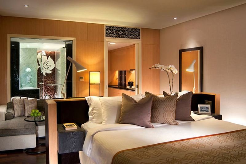 Ascott Raffles Place Szingapúr Kültér fotó A suite at the Mandarin Oriental, Singapore