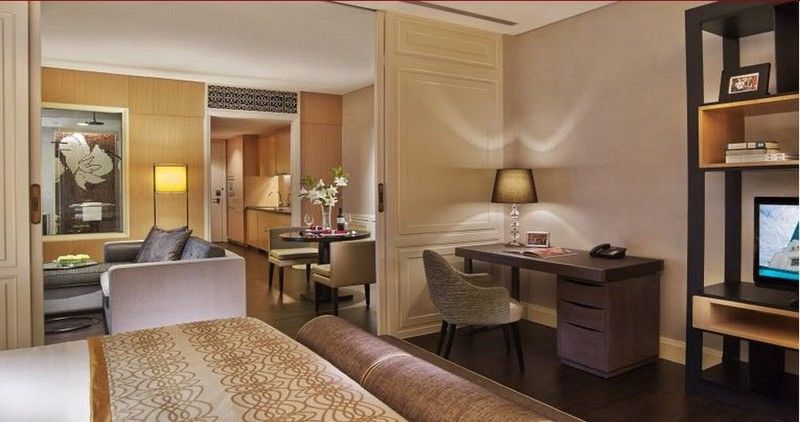 Ascott Raffles Place Szingapúr Kültér fotó A suite at the hotel